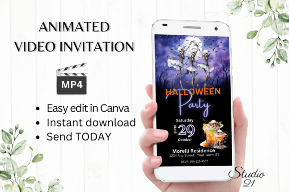 Animated Halloween Party Invitation: Your Digital Design Solution