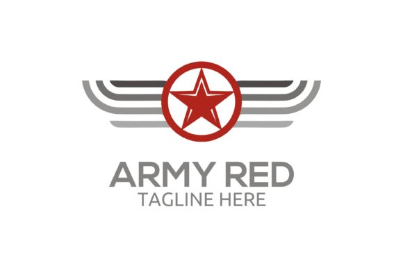 Army Red Logo: A Bold, Editable Asset for Dynamic Branding