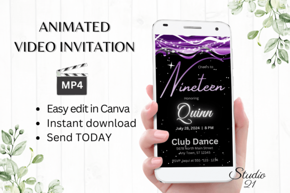 Celebrate in Style: The 19 Birthday Invitation Template