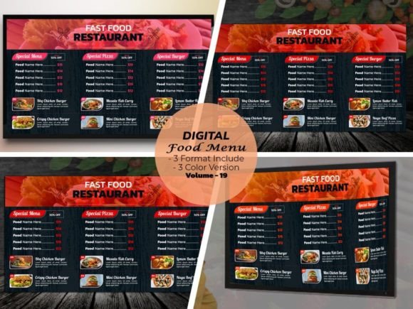Digital Food Menu Design Template V-19: A Fresh Start for Your Brand