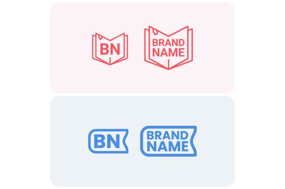 Elevate Your Brand with a Cohesive Book Shop Logo Pack