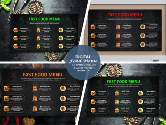 Elevate Your Brand with Fast Food Digital Menu Design