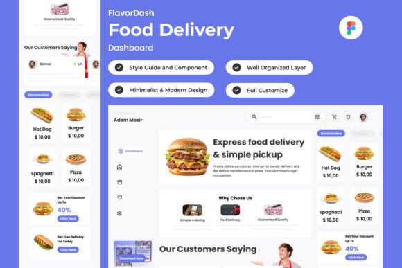 FlavorDash V1: Streamlining Your Food Delivery Dashboard
