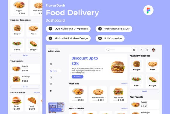 FlavorDash V2: Your Complete Food Delivery Dashboard