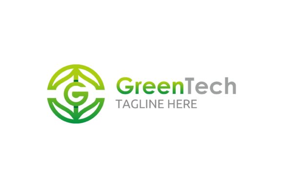 Green Tech Logo: Scalable Vector Files for Your Brand