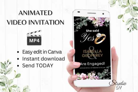 Orchids Engagement Announcement W1453B: A Closer Look