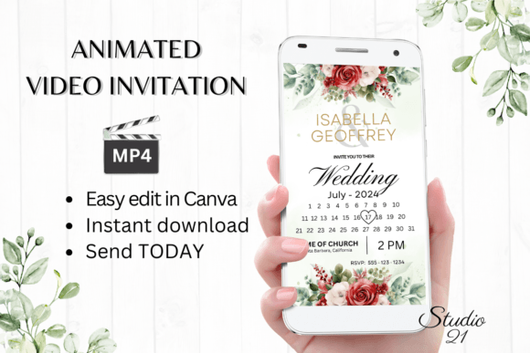 Red Roses Wedding Invitation W8448B: A Complete Guide