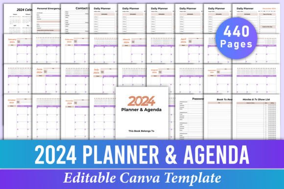 Your Complete 2024 Planner & Agenda Canva KDP Interior Guide